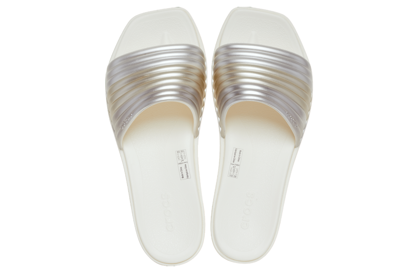 Crocs Miami Metallic Slide WMNS Chalk