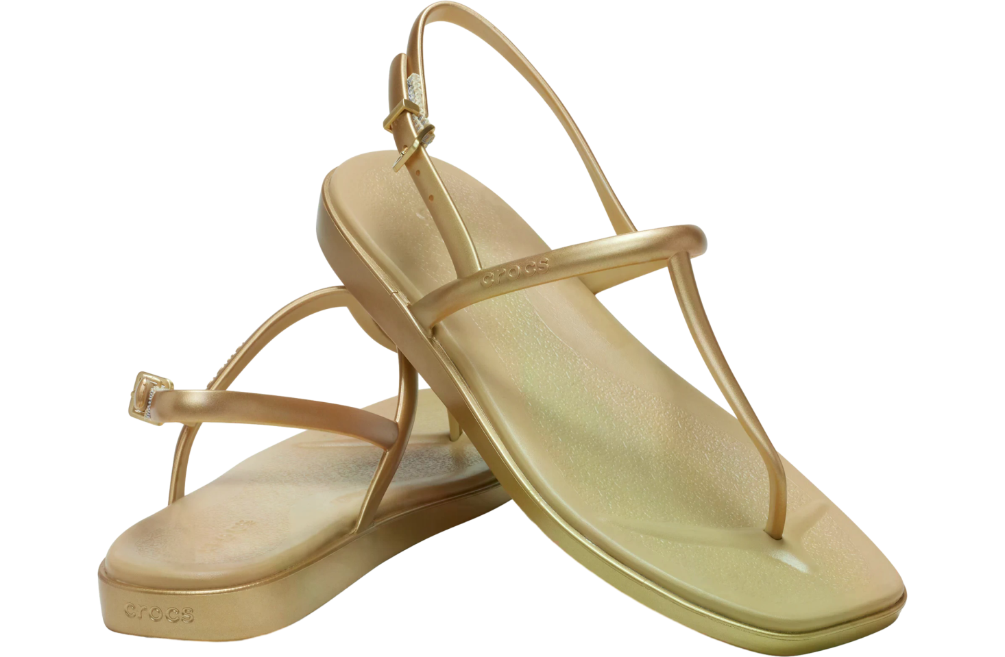 Crocs Miami Metallic Thong Flip WMNS Gold