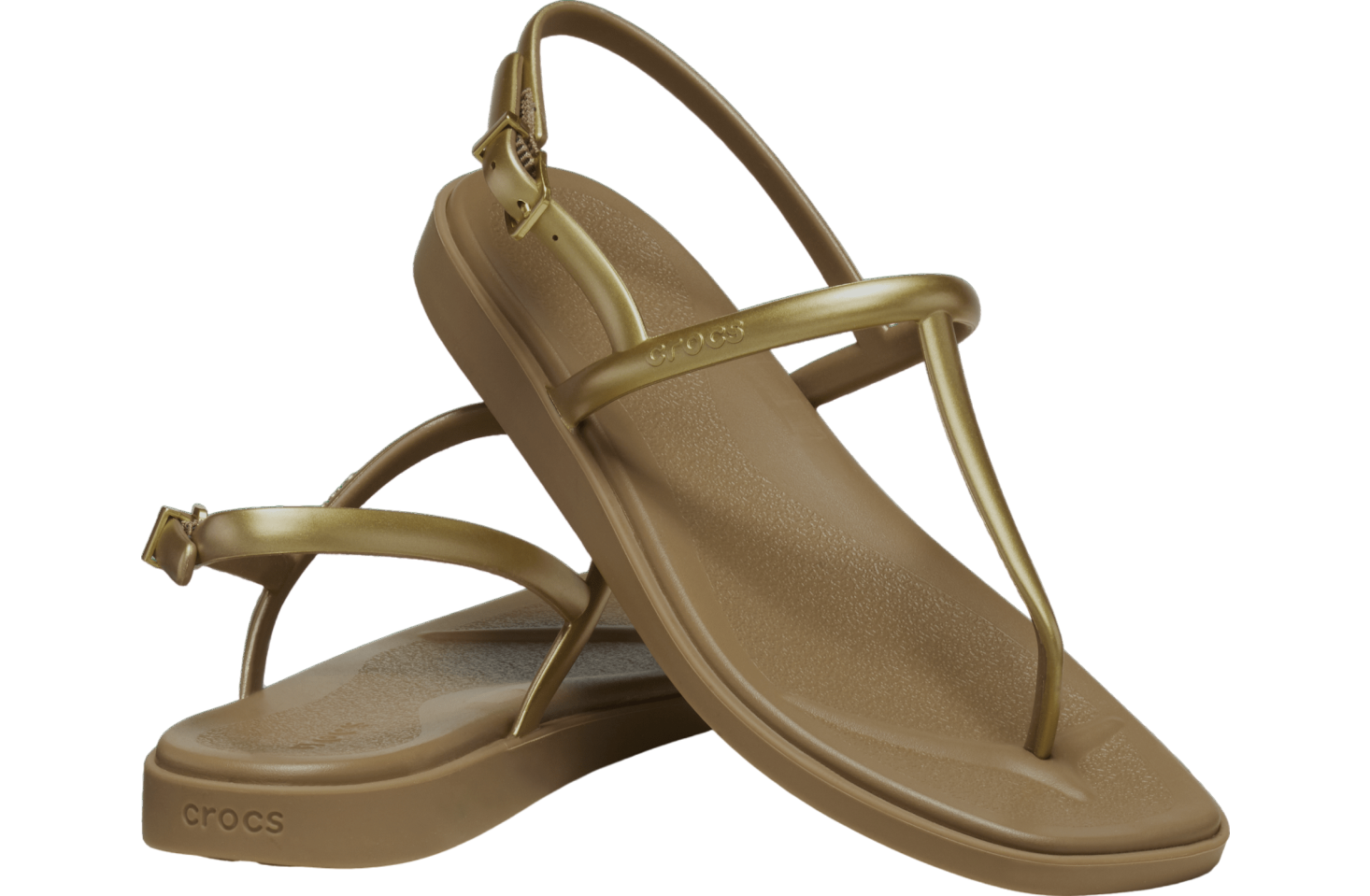 Crocs Miami Metallic Thong Flip WMNS Sepia