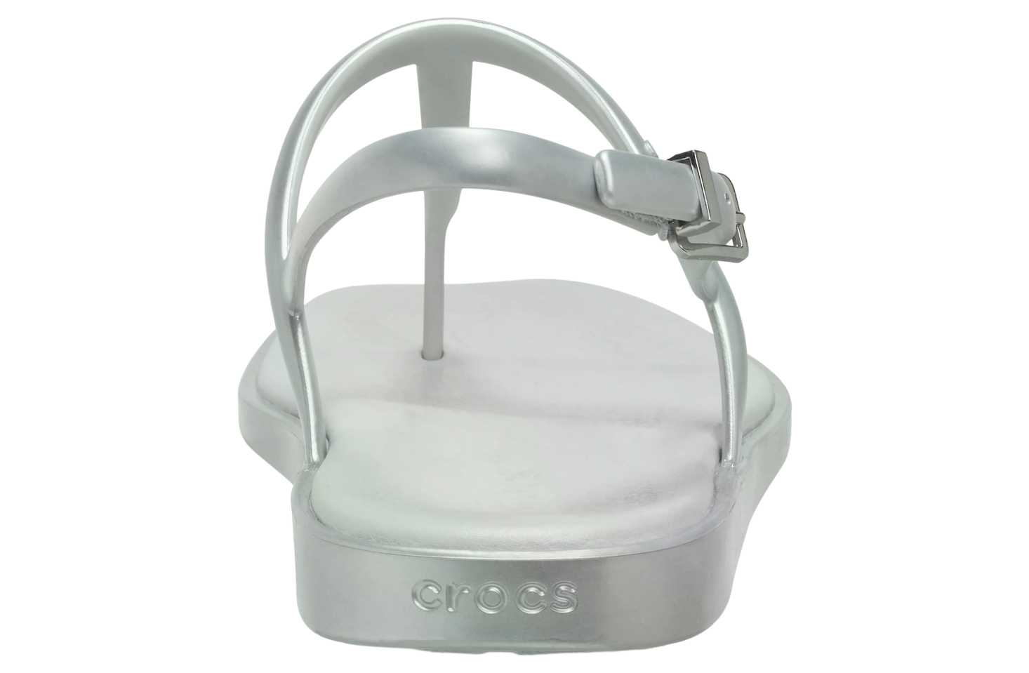 Crocs Miami Metallic Thong Flip WMNS Silver