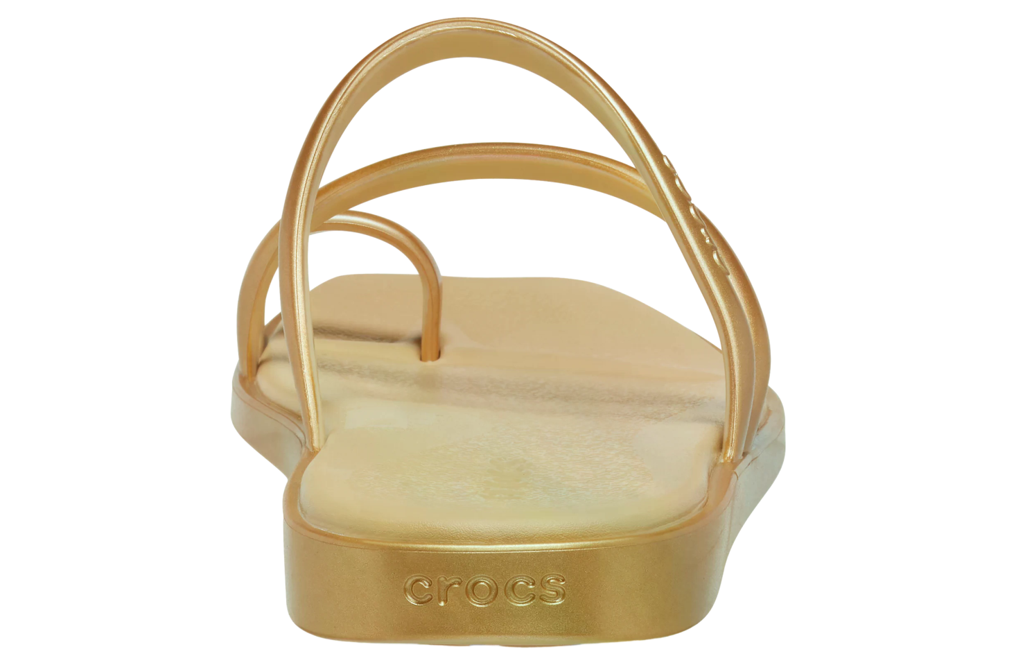 Crocs Miami Metallic Toe Loop Sandal WMNS Gold