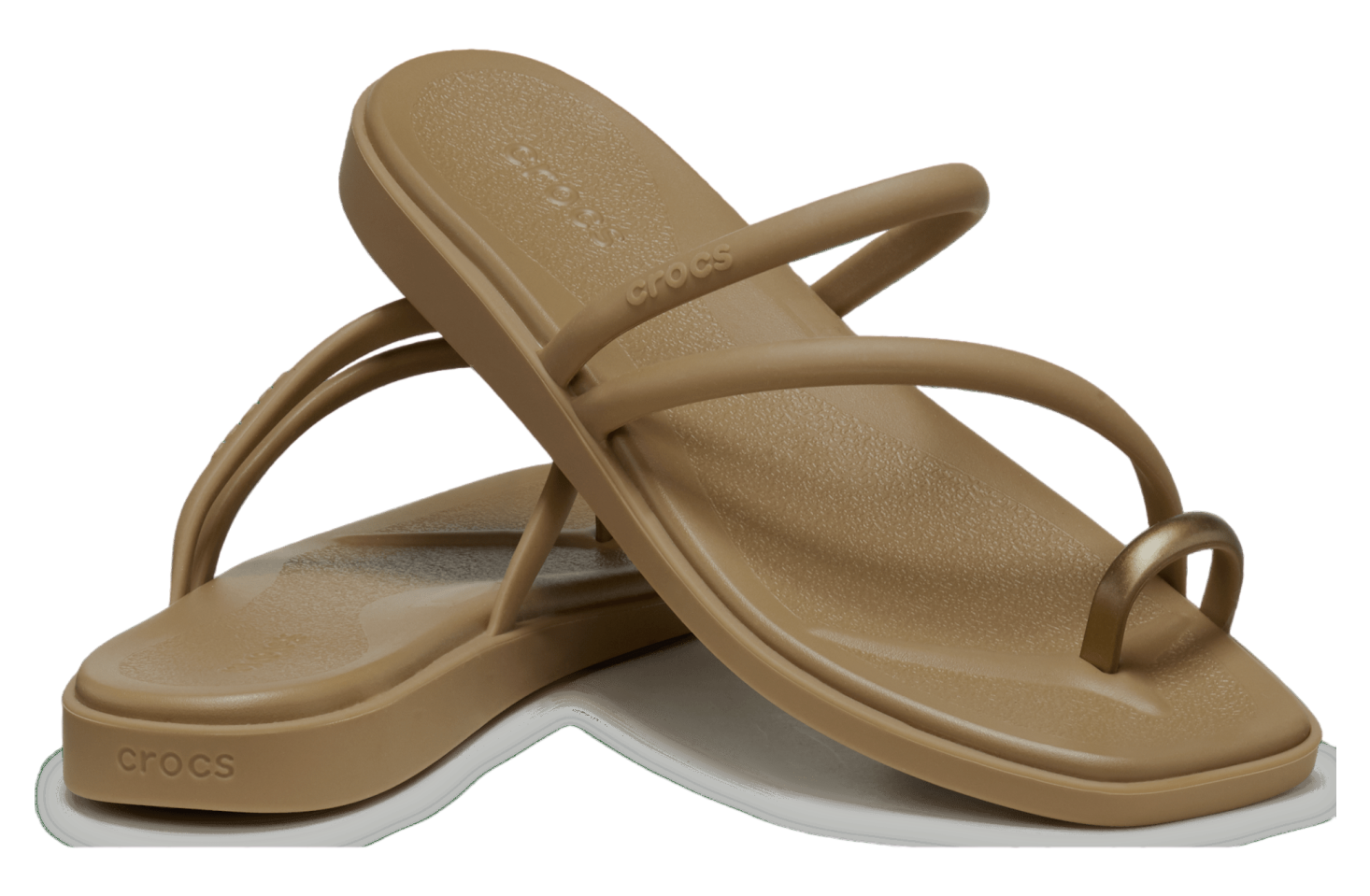 Crocs Miami Metallic Toe Loop Sandal WMNS Sepia