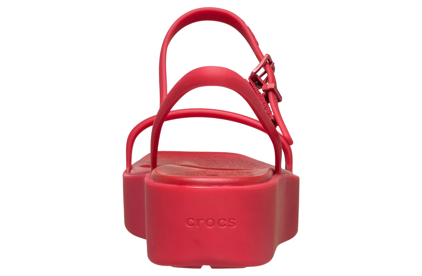 Crocs Miami Platform Y Strap Sandal WMNS Court Red