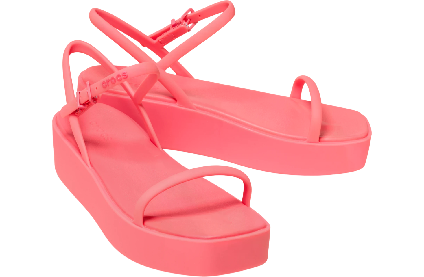 Crocs Miami Platform Y Strap Sandal WMNS Guava