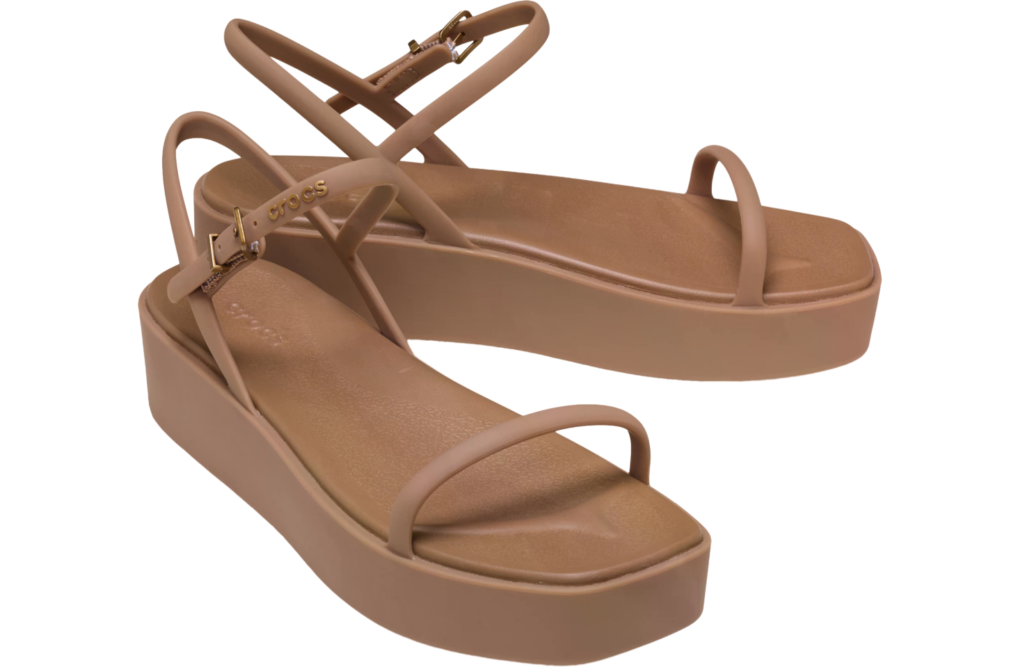 Crocs Miami Platform Y Strap Sandal WMNS Milk Chocolate