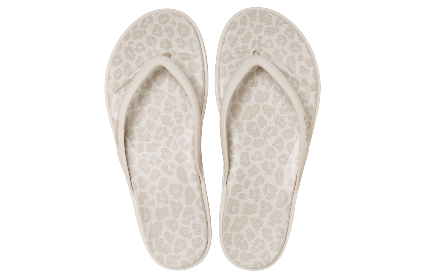 Crocs Miami Round Toe Animal Flip WMNS Almond Tint / Leopard