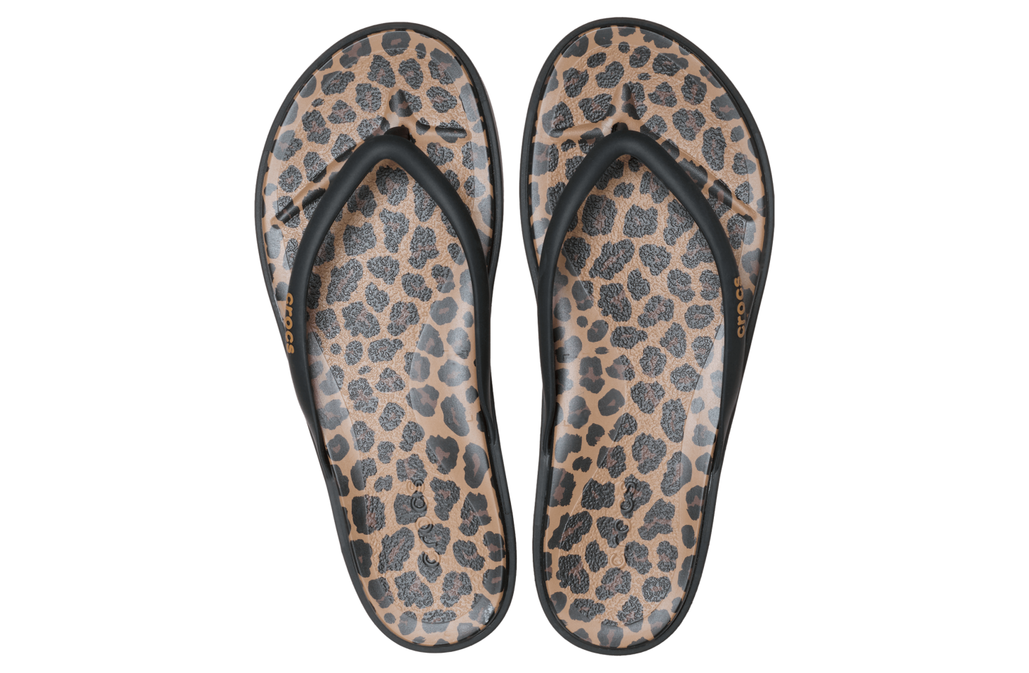 Crocs Miami Round Toe Animal Flip WMNS Black / Sepia