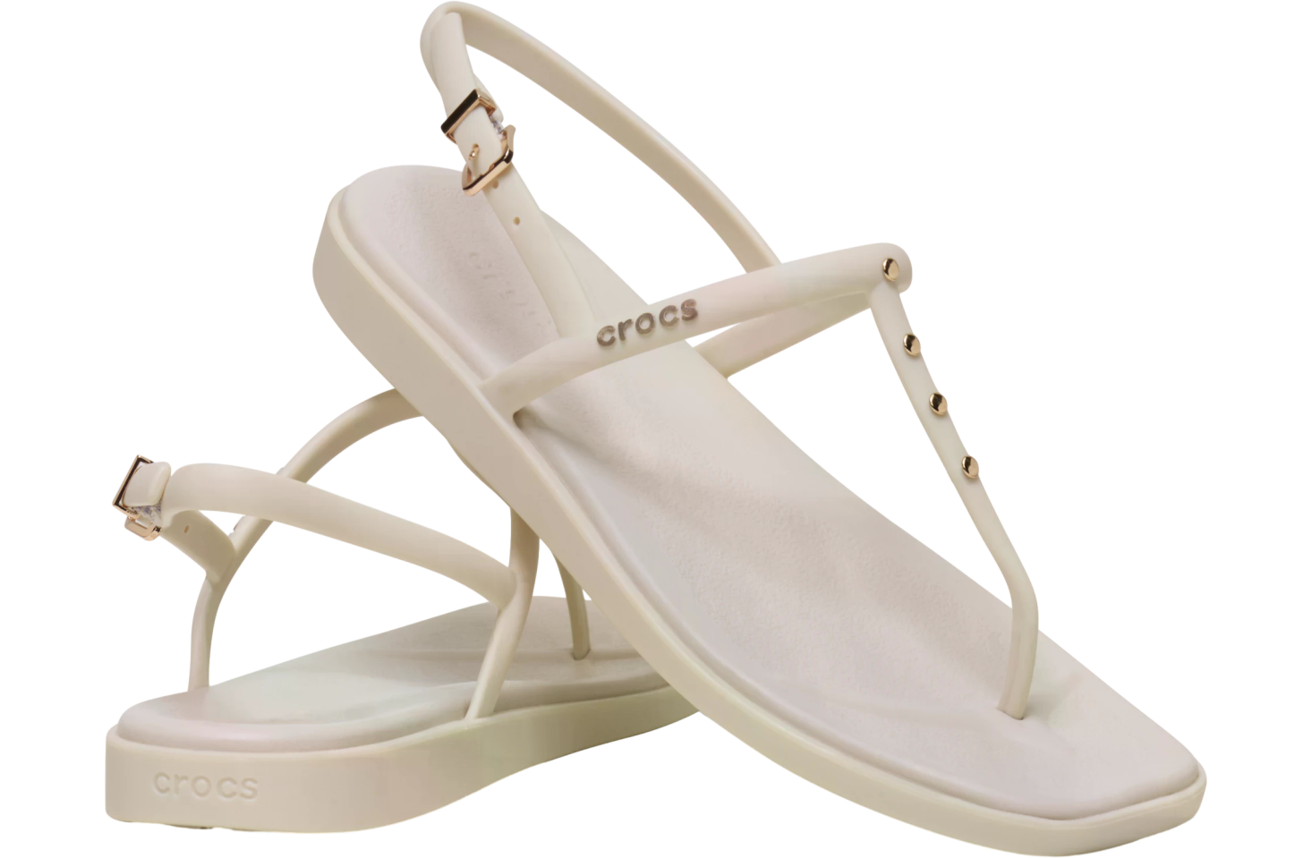 Crocs Miami Studded Thong Flip WMNS Almond Tint