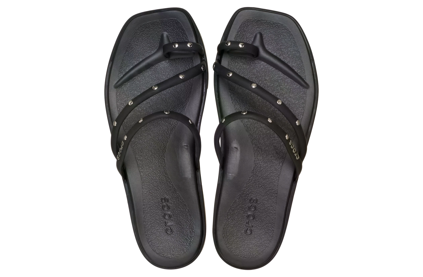 Crocs Miami Studded Toe Loop Sandal WMNS Black