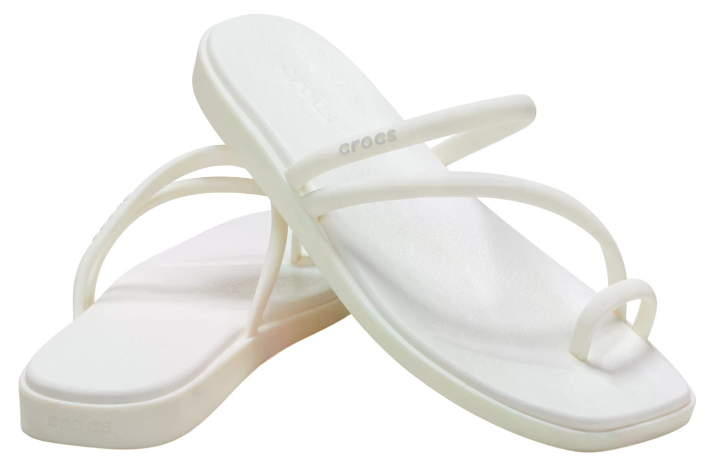 Crocs Miami Toe Loop Sandal WMNS Chalk