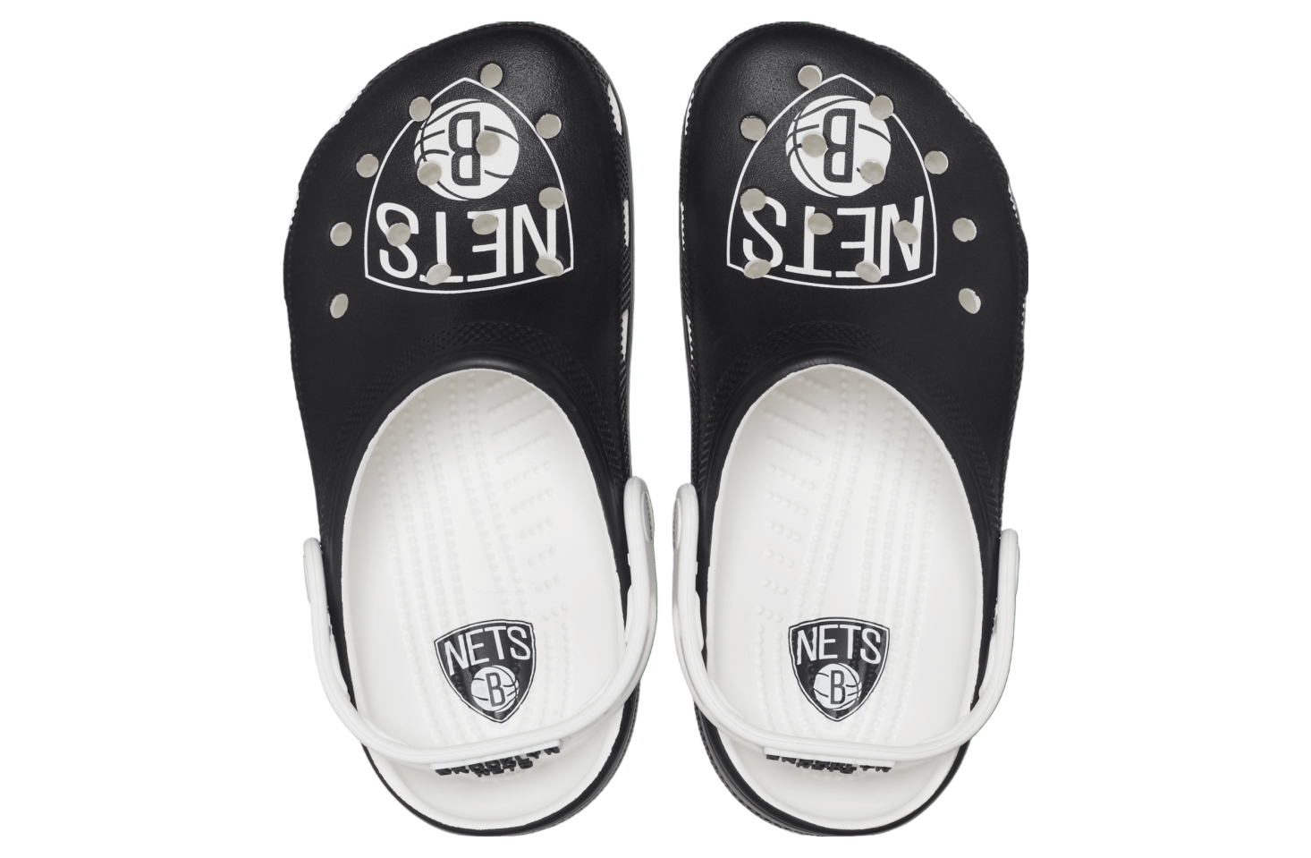 Crocs Nba Brooklyn Nets Classic Clog White / Black