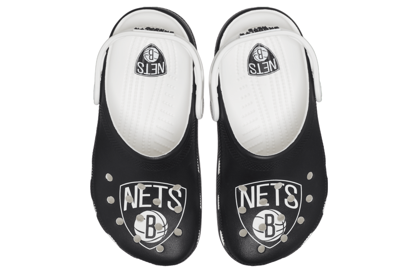 Crocs Nba Brooklyn Nets Classic Clog White / Black