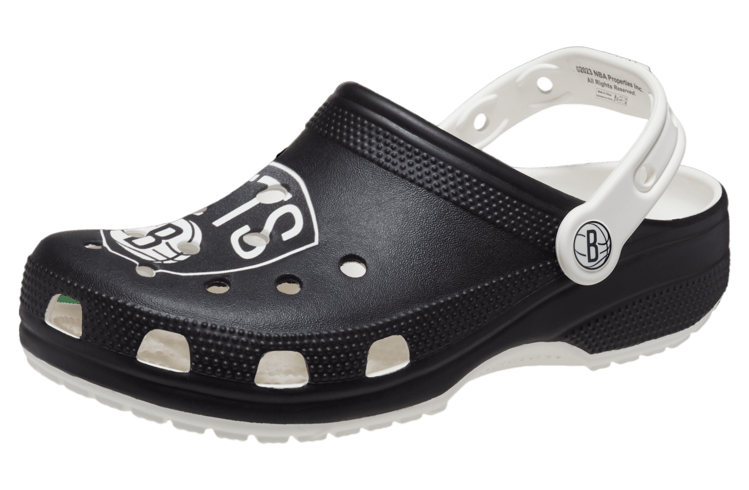 Crocs Nba Brooklyn Nets Classic Clog White / Black