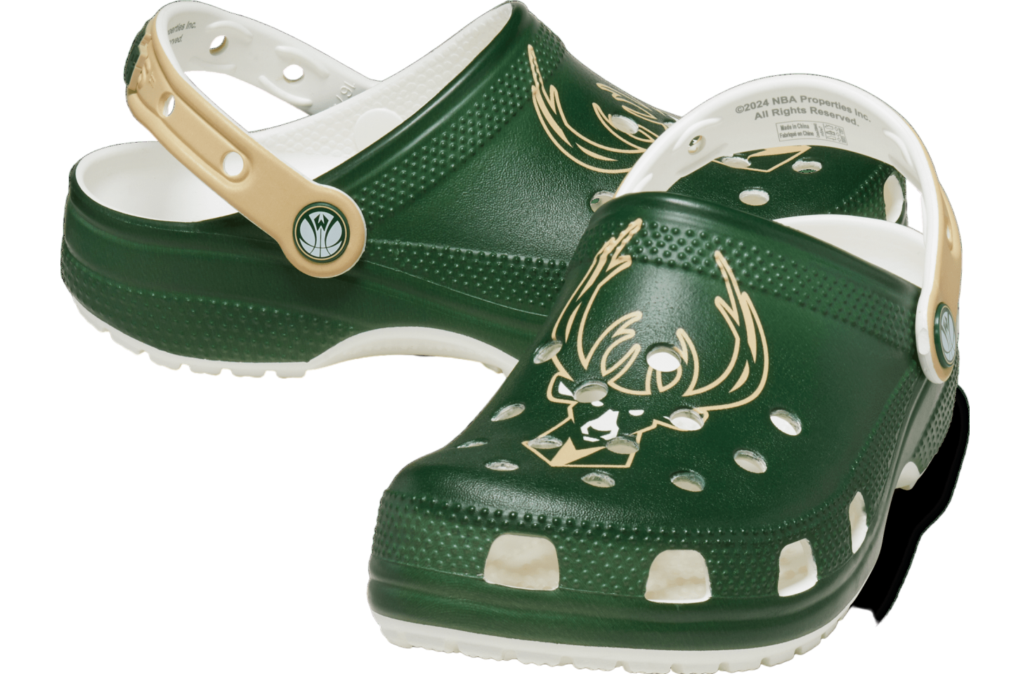 Crocs Nba Milwaukee Bucks Classic Clog White