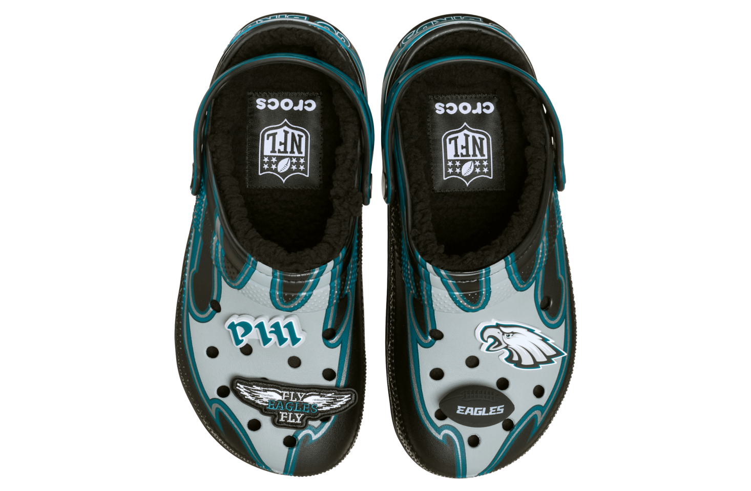 Crocs Nfl Philadelphia Eagles Classic Lined Clog Multi