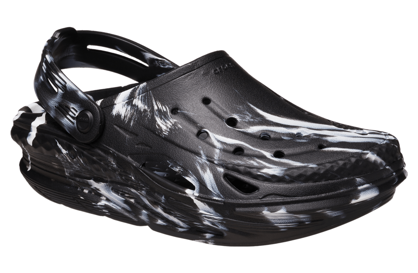 Crocs Off Grid Marbled Clog Black / White