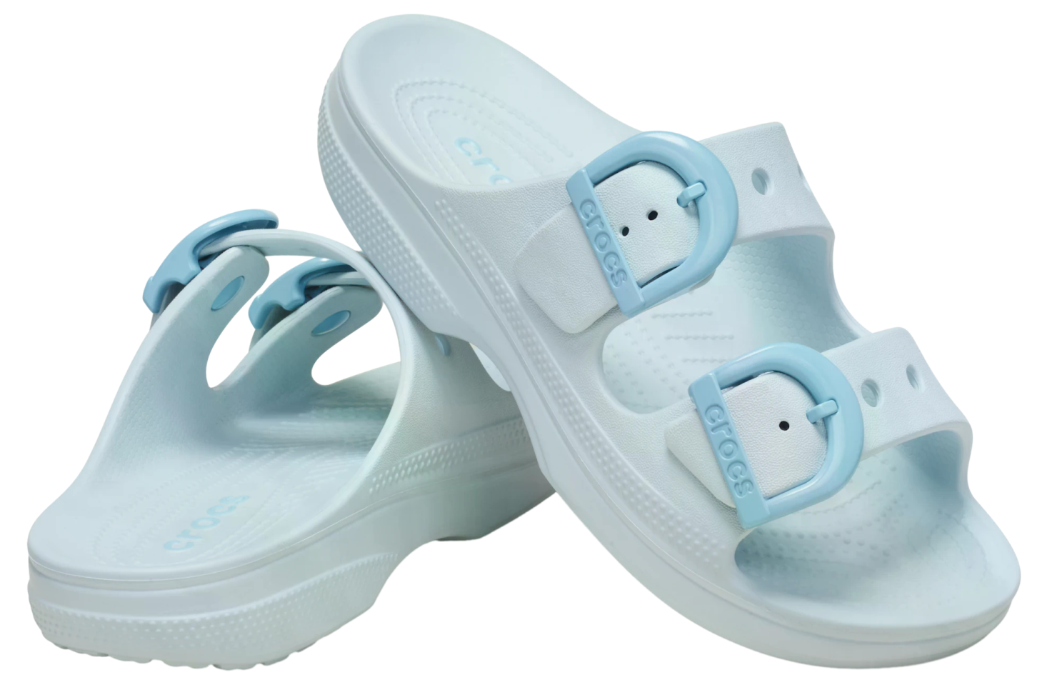 Crocs Saturday Enamel Buckle Sandal WMNS Vapor Ice