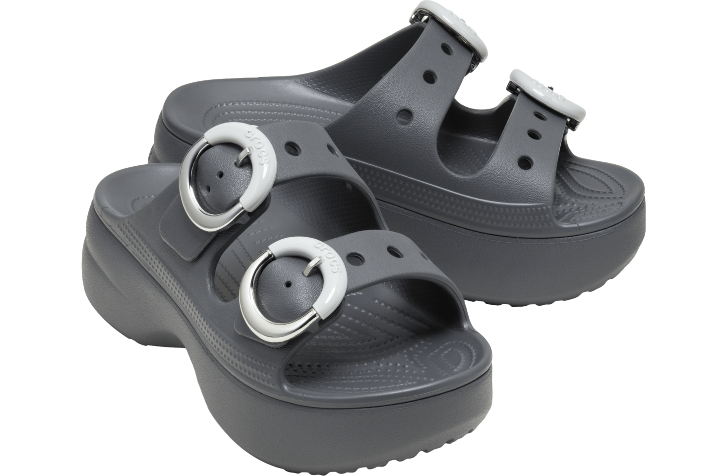 Crocs Saturday Platform Dipped Buckle Sandal WMNS Carbon