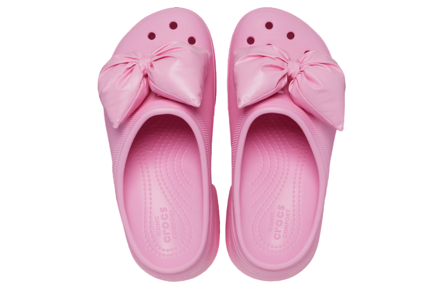 Crocs Siren Bow Clog Pink Tweed