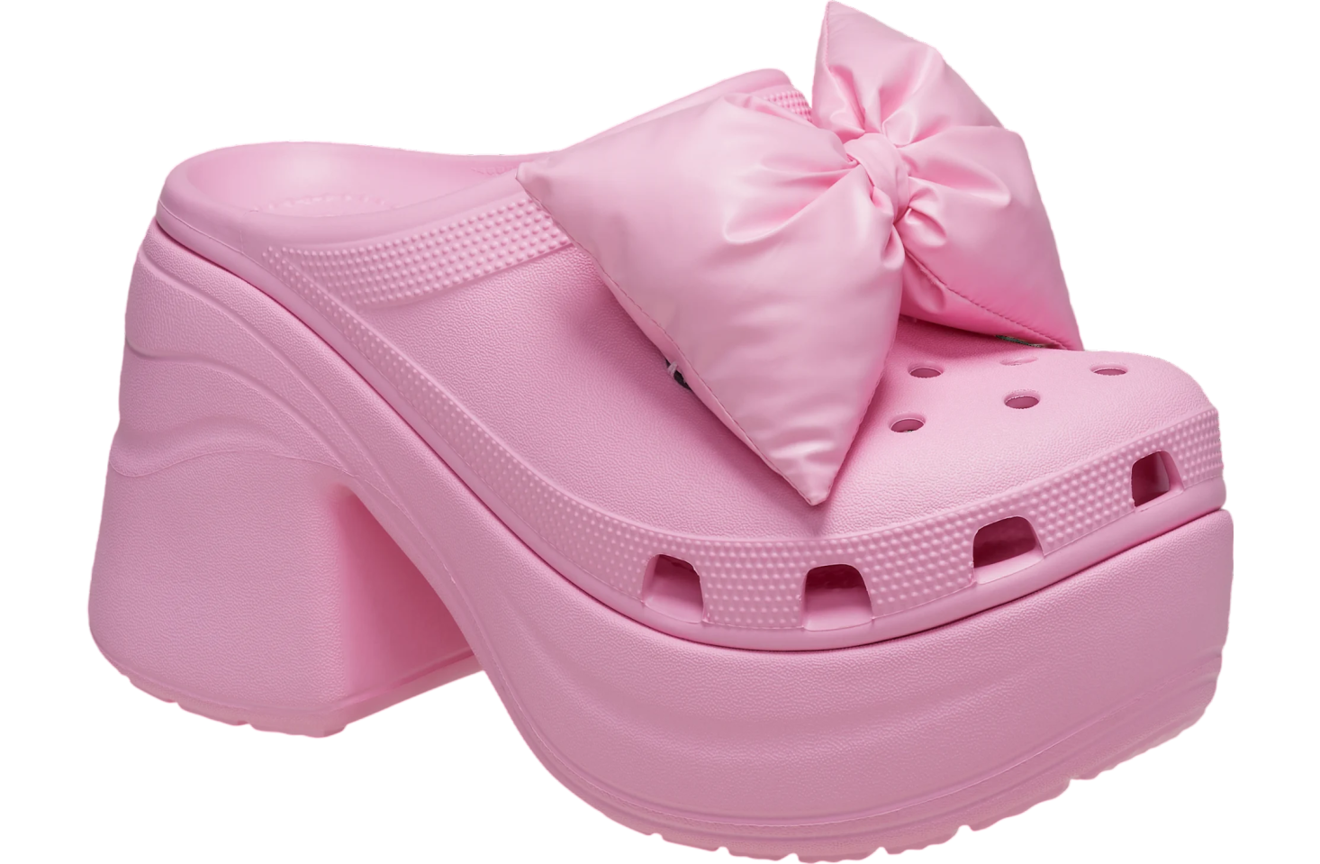 Crocs Siren Bow Clog Pink Tweed