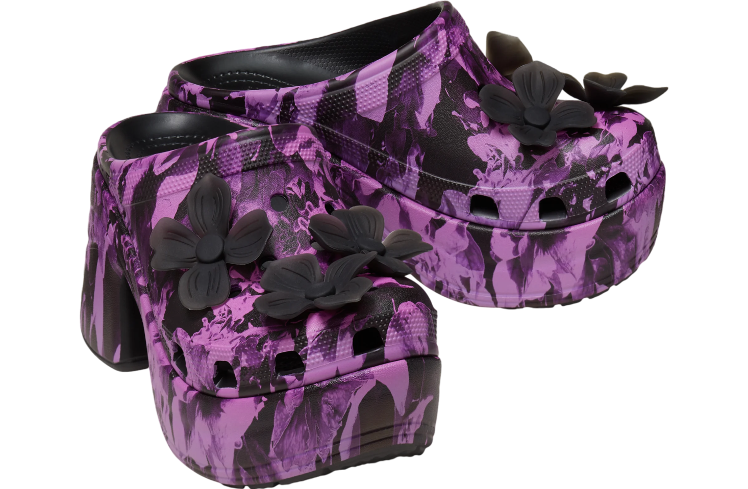 Crocs Siren Hyper Floral Clog Black / Multi