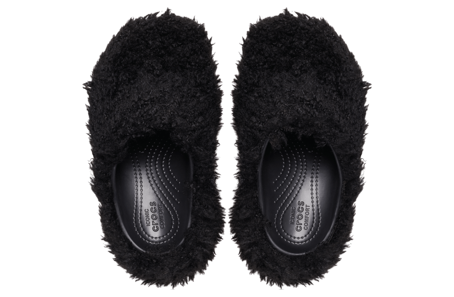 Crocs Siren Shaggy Fur Clog Black