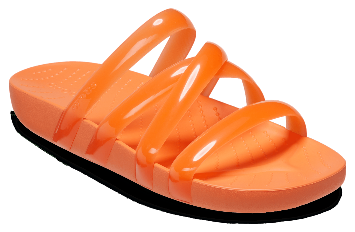 Crocs Splash Glossy Strappy Sandal WMNS Persimmon