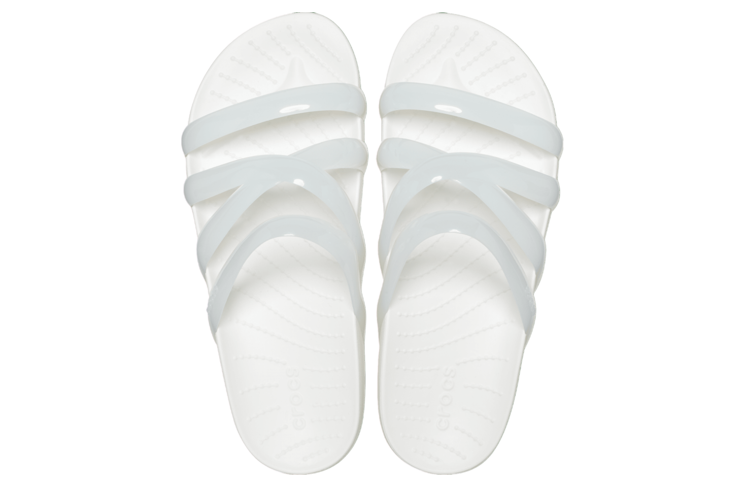 Crocs Splash Glossy Strappy Sandal WMNS White