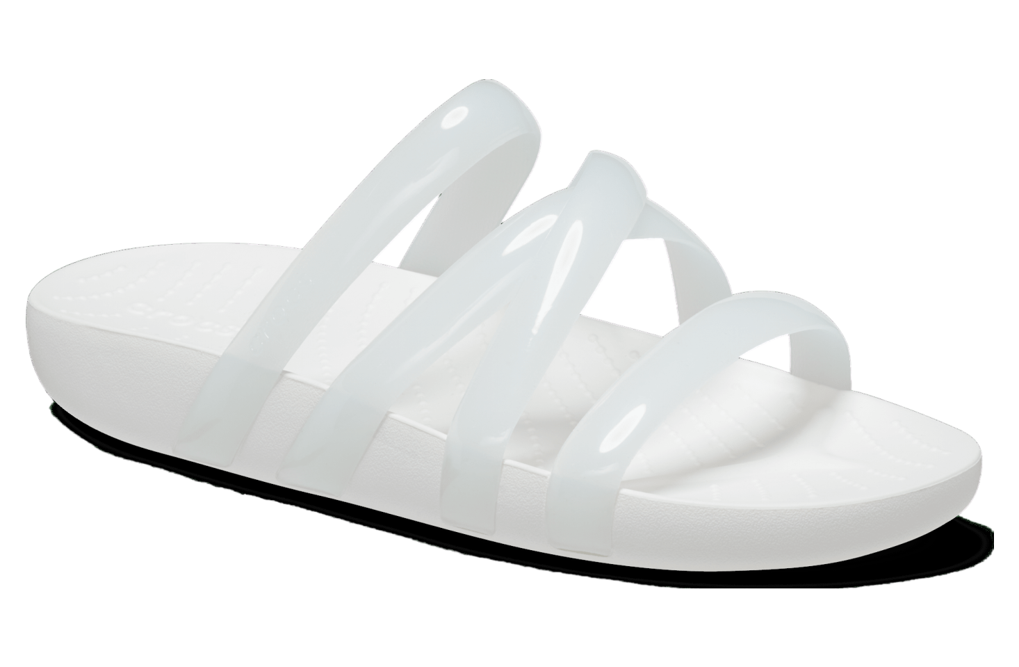 Crocs Splash Glossy Strappy Sandal WMNS White