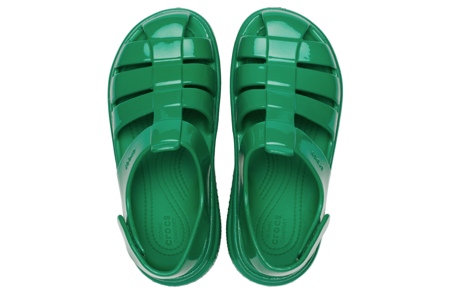 Crocs Stomp Fisherman High Shine Sandal Green Ivy