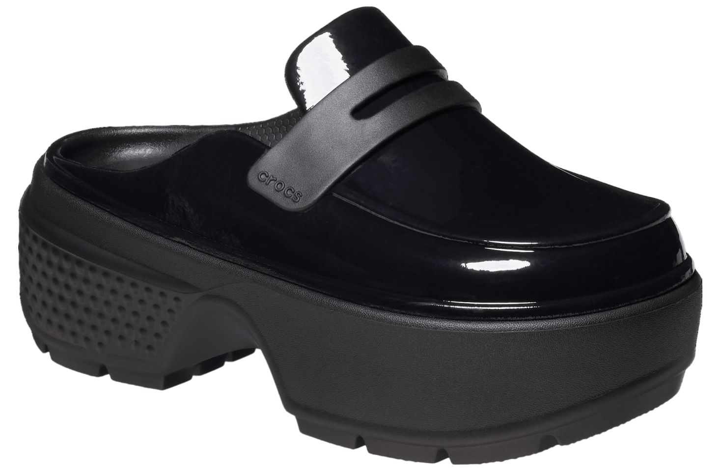 Crocs Stomp High Shine Loafer Black