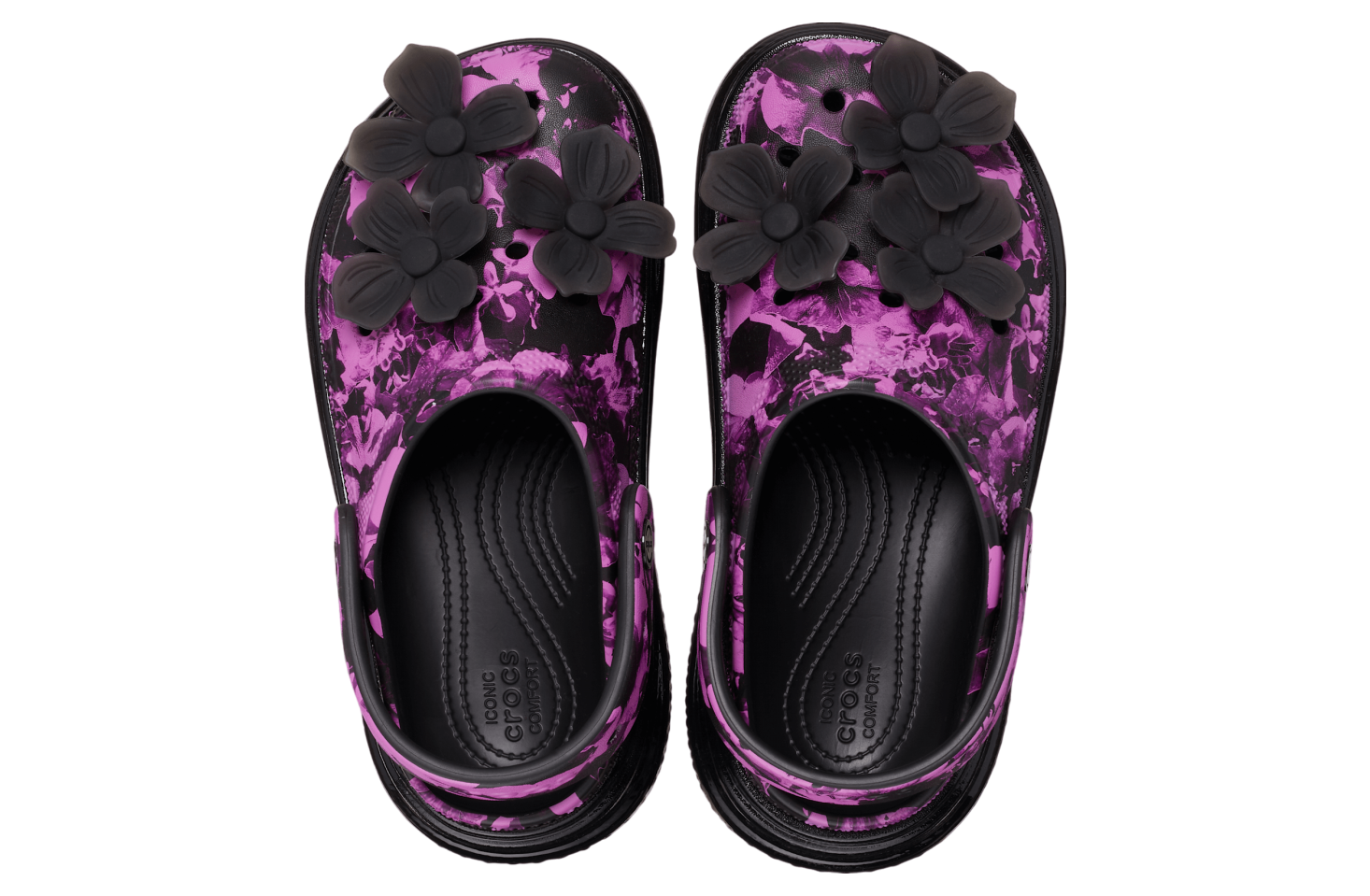 Crocs Stomp Hyper Floral Clog Black / Multi