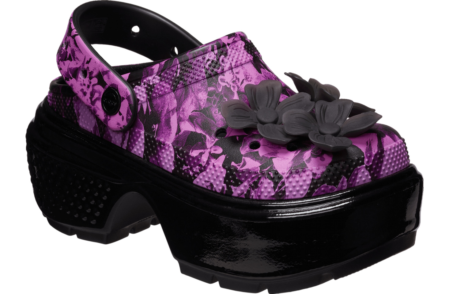 Crocs Stomp Hyper Floral Clog Black / Multi