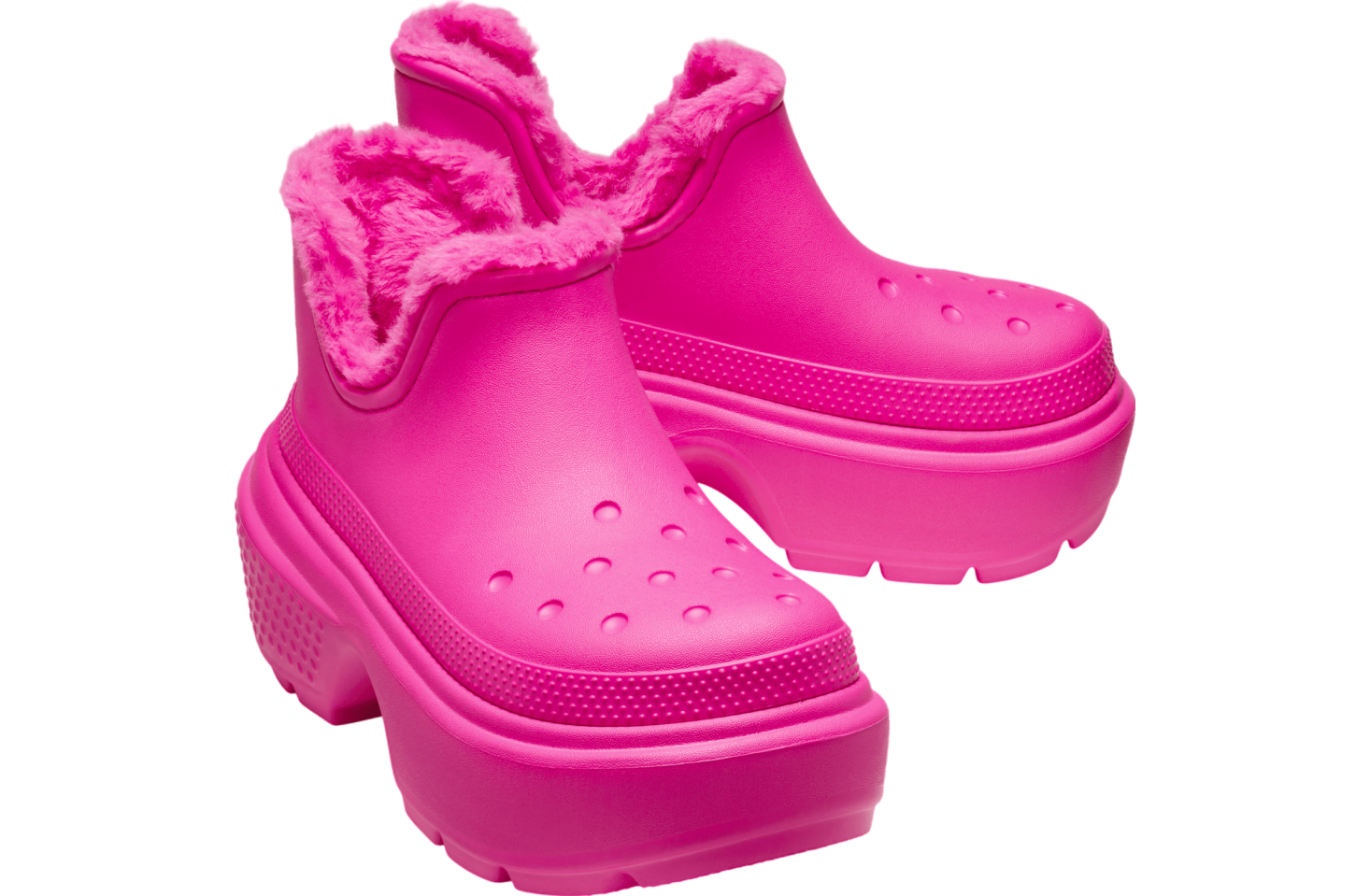 Crocs Stomp Shorty Boot Pink Crush