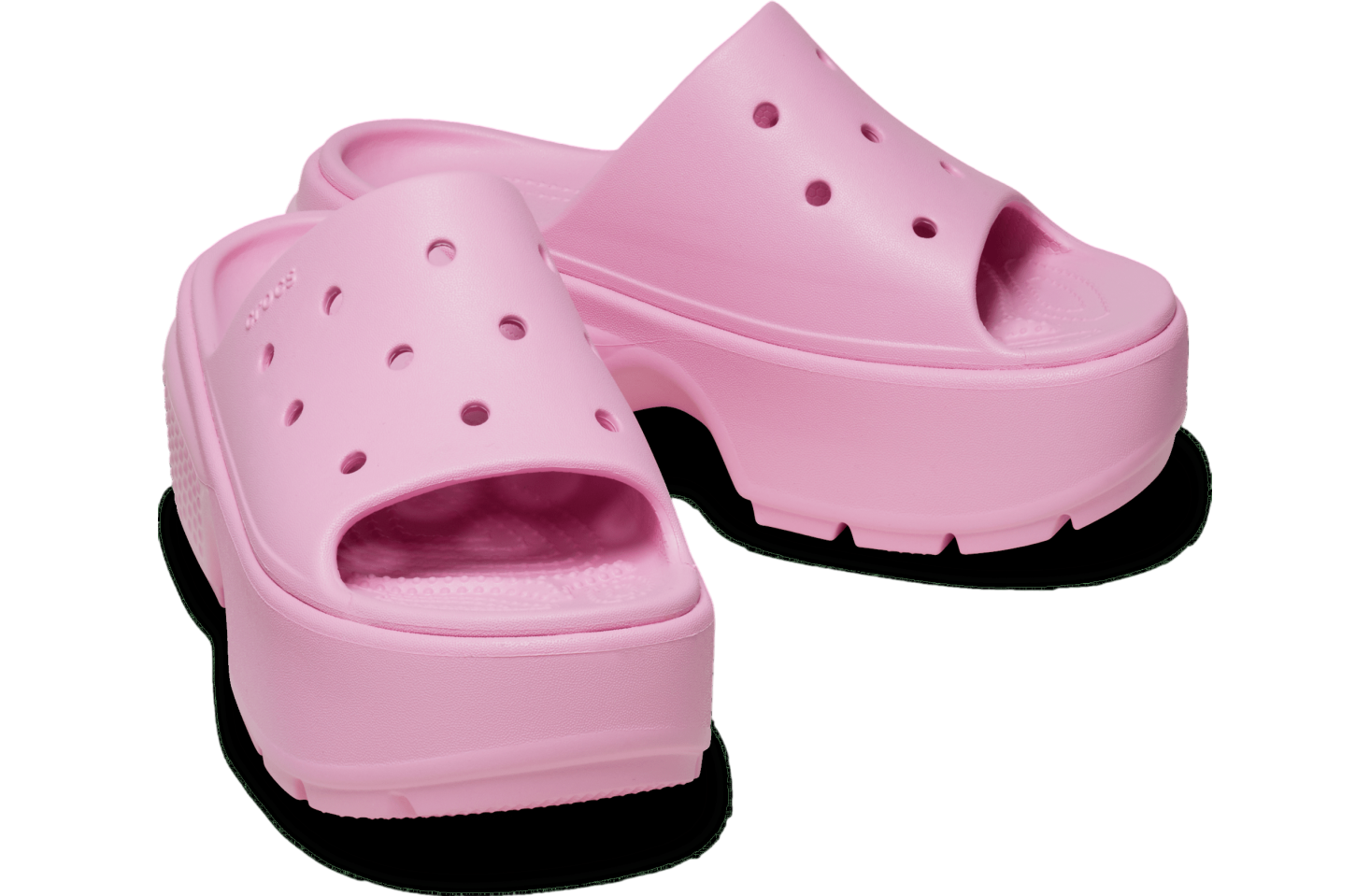 Crocs Stomp Slide Pink Tweed