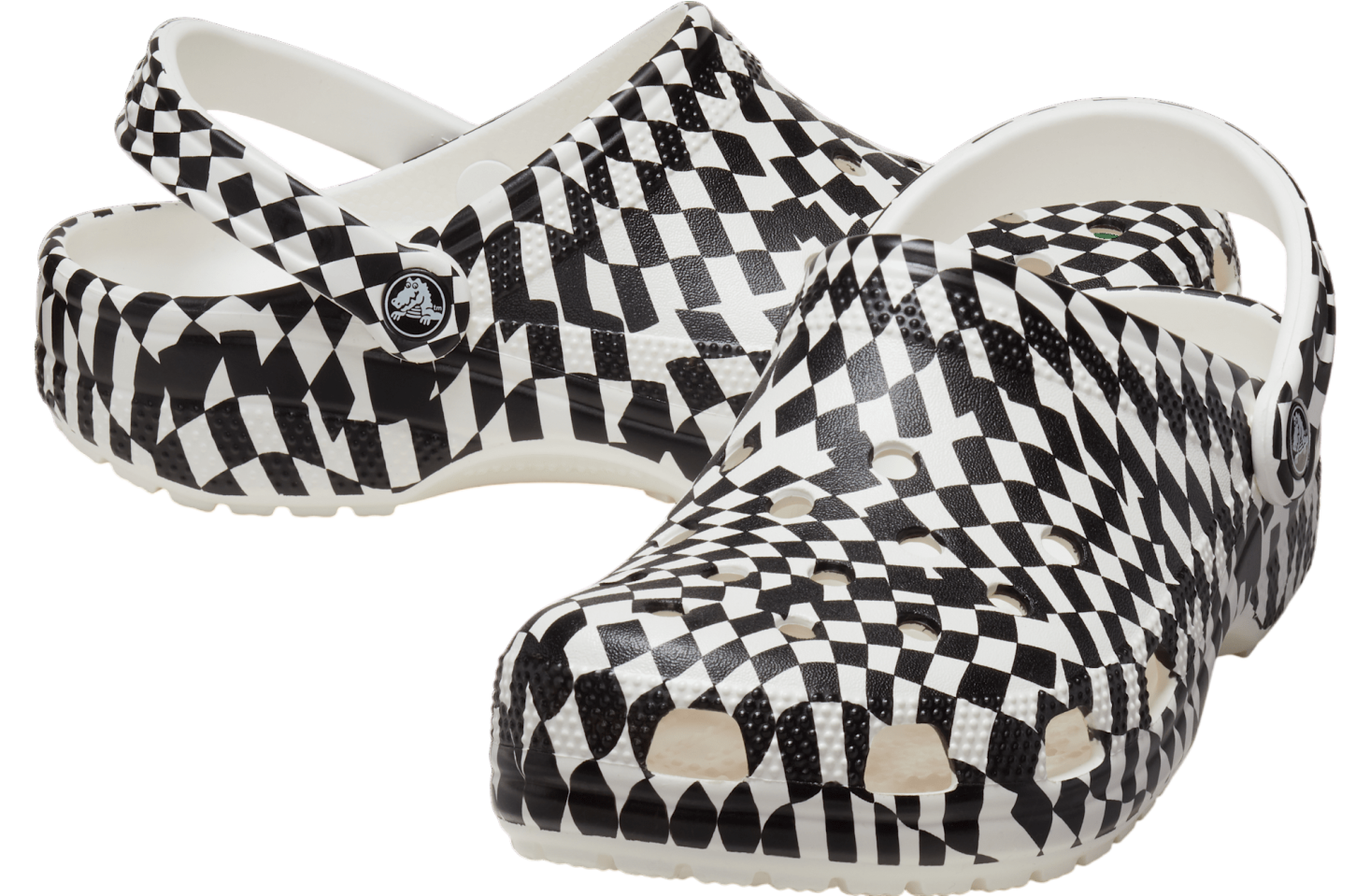 Crocs Warped Checker Clog White / Black