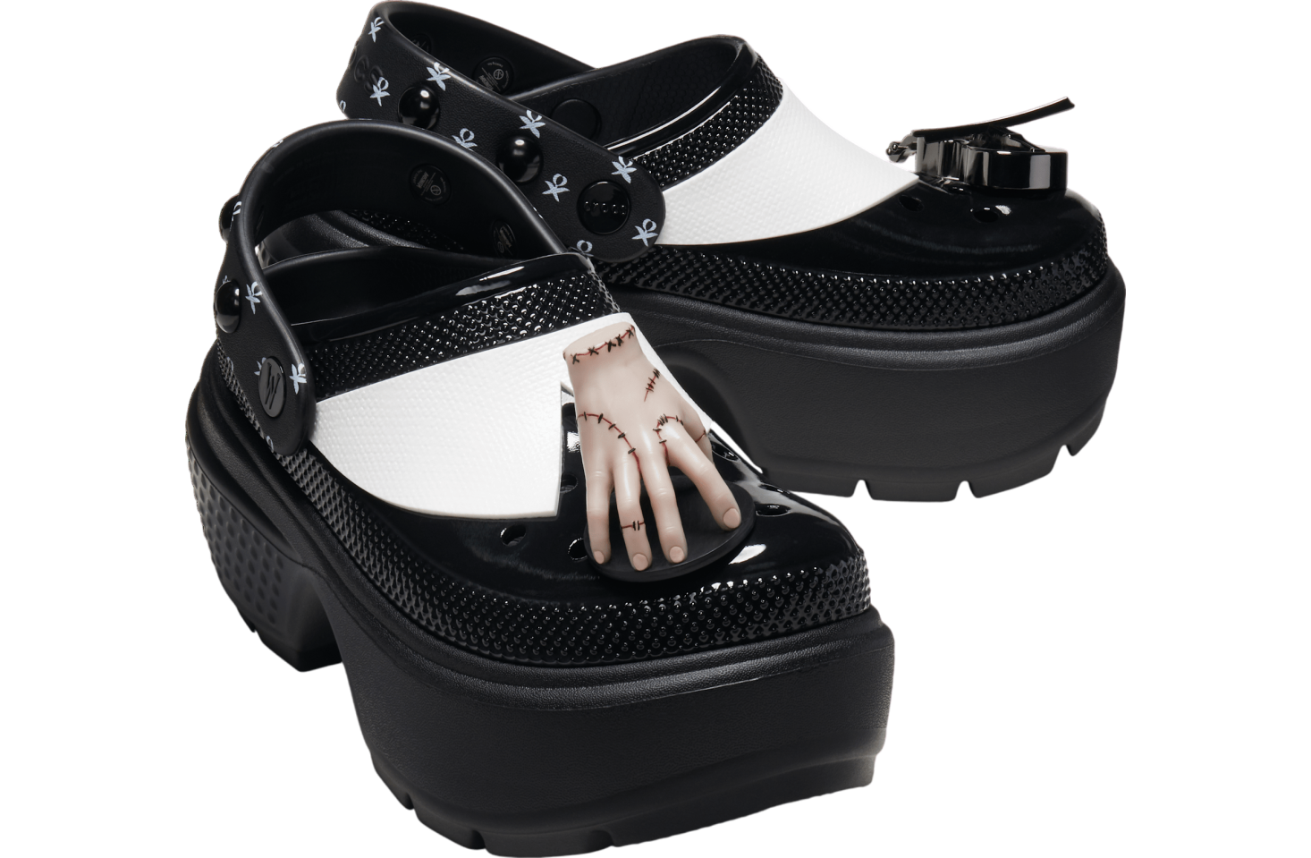 Crocs Wednesday Stomp Clog Black / White