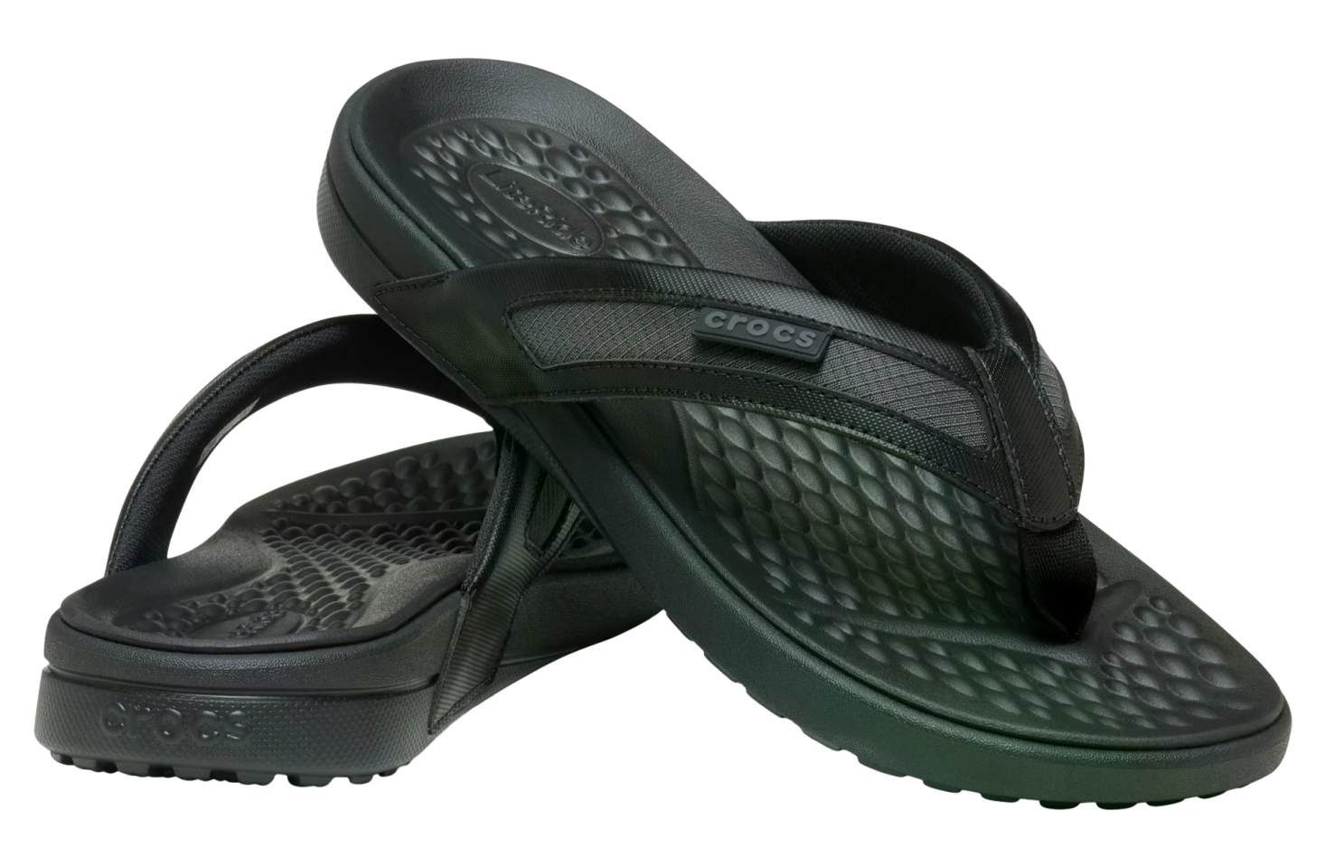 Crocs Yukon Sport Flip Black / Slate Grey