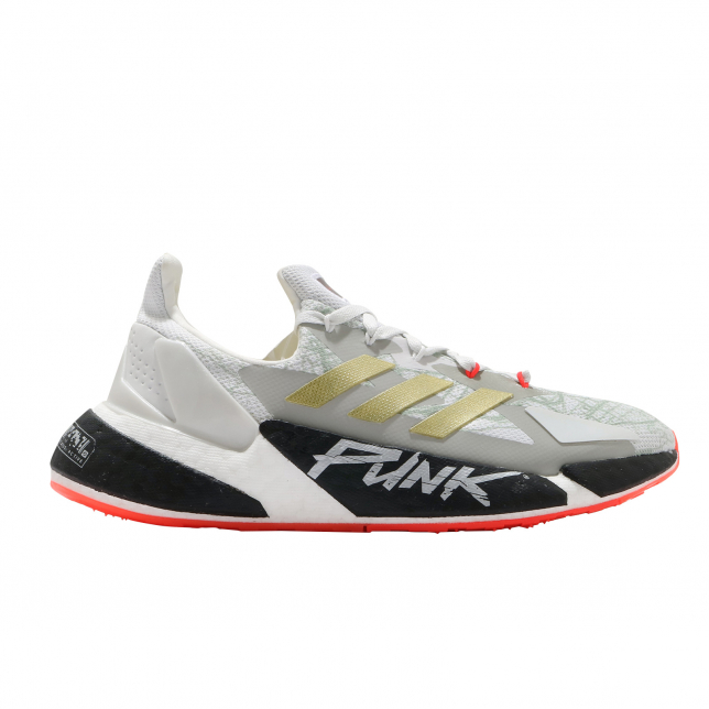 Cyberpunk 2077 x adidas X9000L4 Crystal White Gold