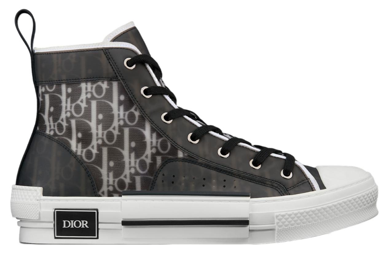 Dior B23 High Black / White Oblique Canvas