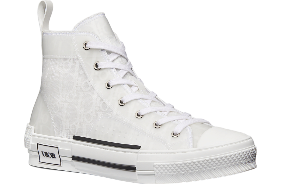 Dior B23 High White Oblique Canvas