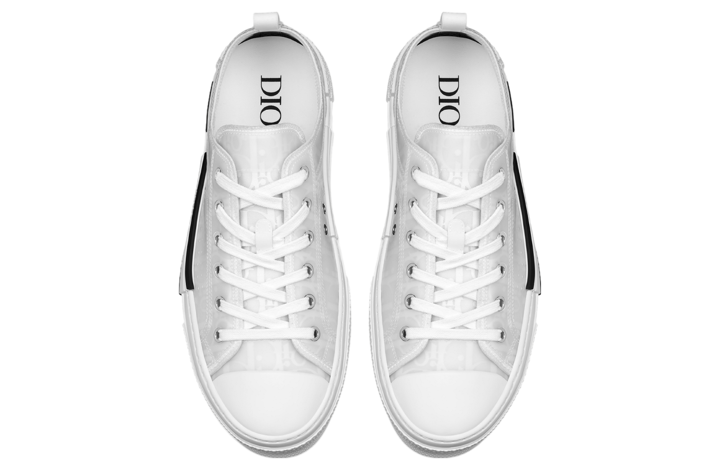 Dior B23 Low White Oblique Canvas