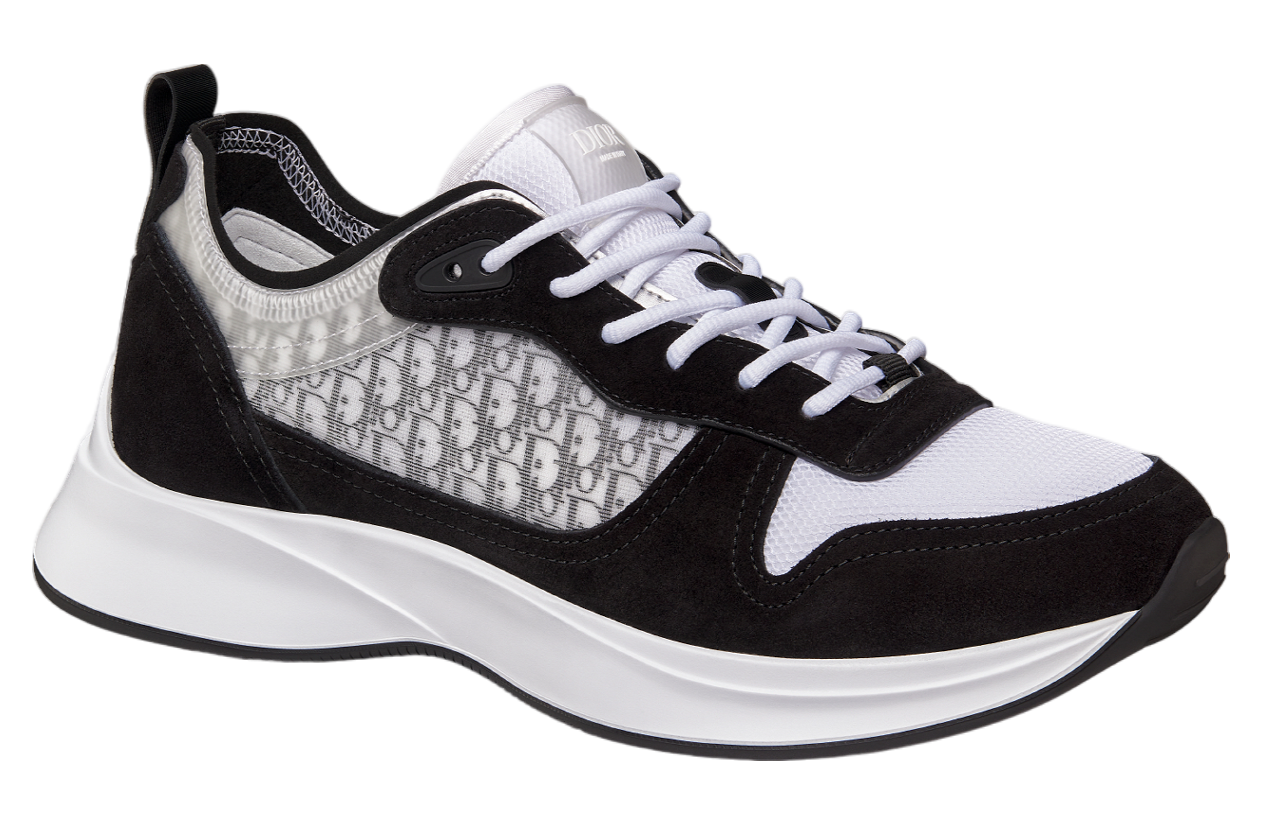 Dior B25 Runner Black Suede / White Technical Mesh