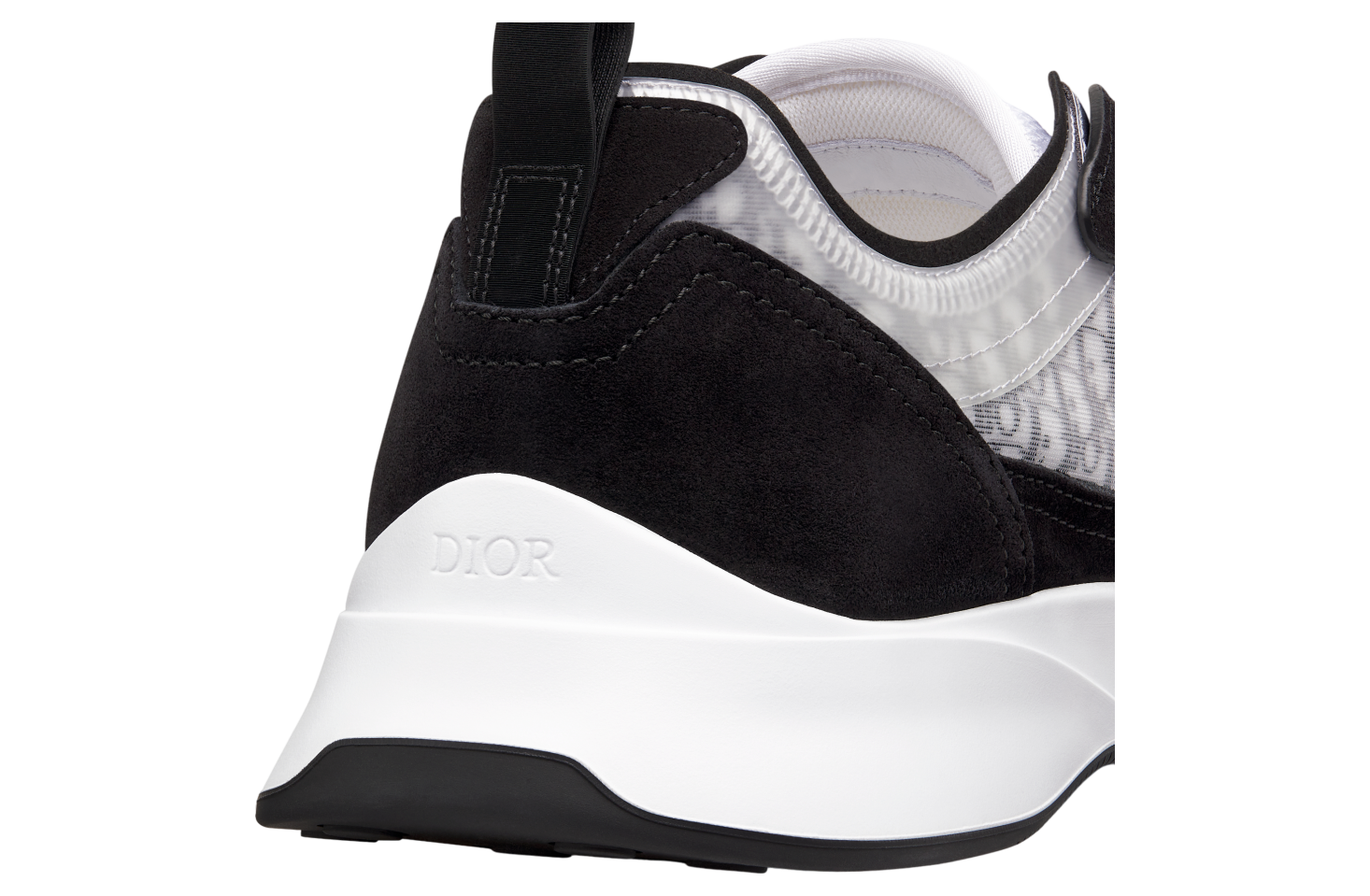 Dior B25 Runner Black Suede / White Technical Mesh