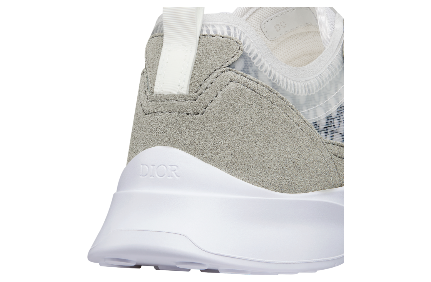 Dior B25 Runner Gray Suede / White Technical Mesh