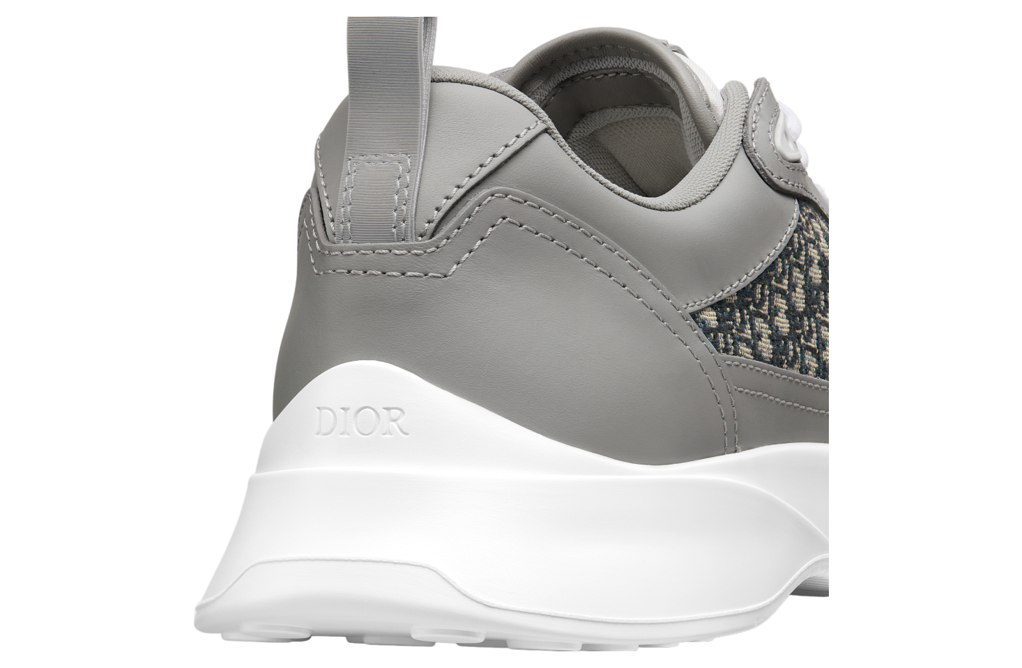 Dior B25 Runner Gray / White Smooth Calfskin