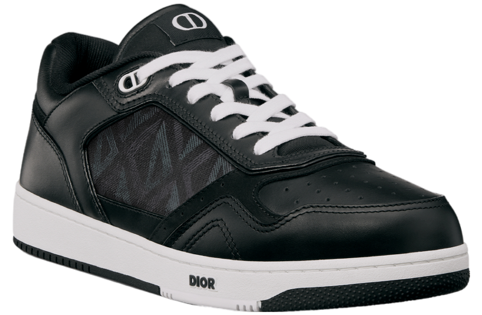 Dior B27 Low Black Smooth Calfskin / Coated Cotton Canvas