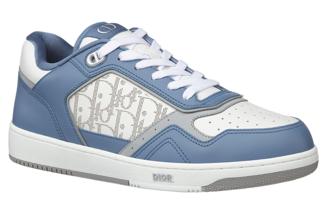 Dior B27 Low Blue / White Smooth Calfskin