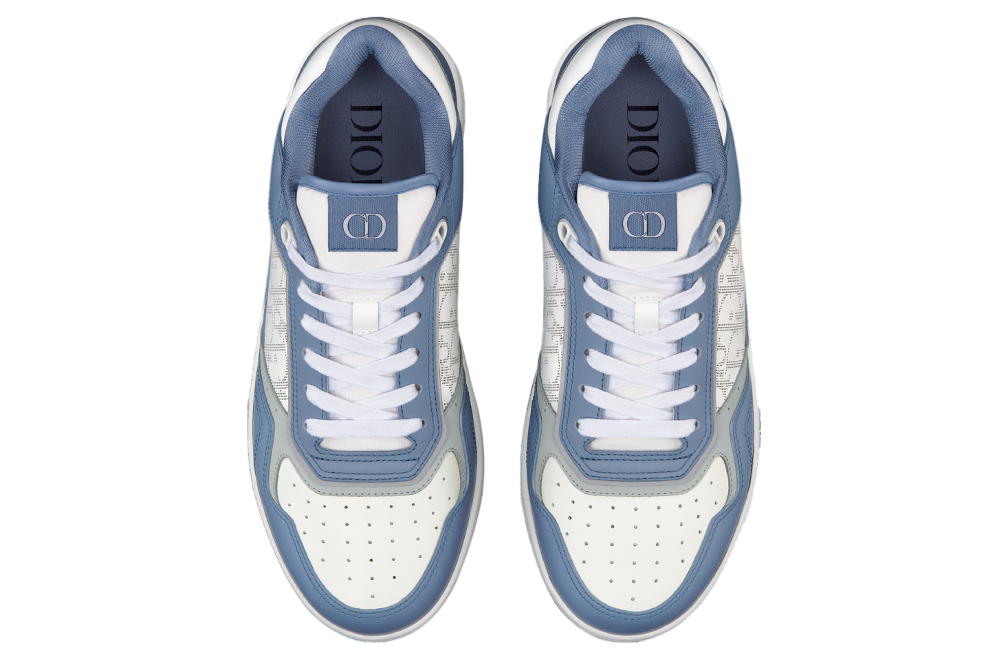 Dior B27 Low Blue / White Smooth Calfskin