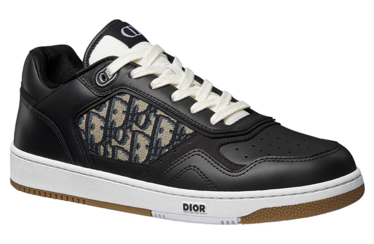 Dior B27 Low-Top Black Smooth Calfskin / Beige